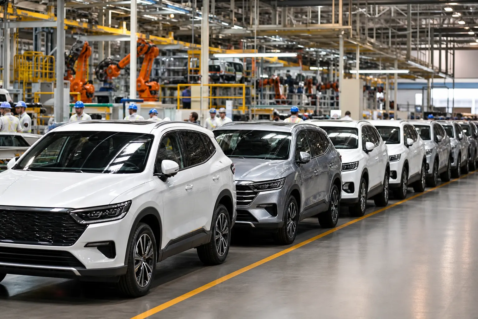 Vehículos ligeros ensamblados en una planta automotriz de México destinados a exportación