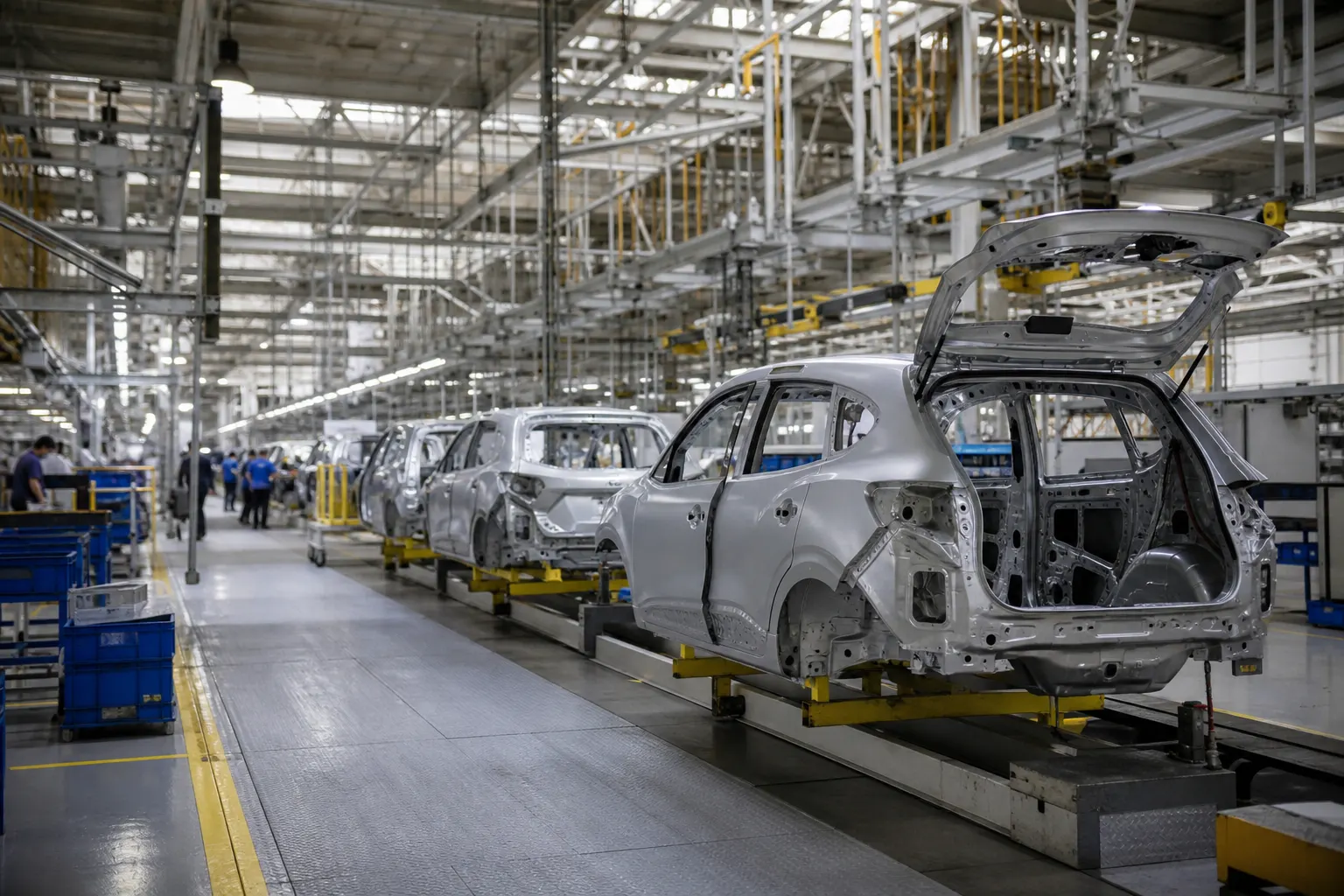 Línea de producción automotriz en México con menor actividad durante septiembre de 2026