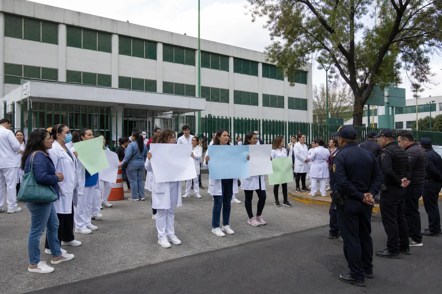 Protestas de trabajadores del IMSS llevan la disputa salarial y operativa a una mesa nacional